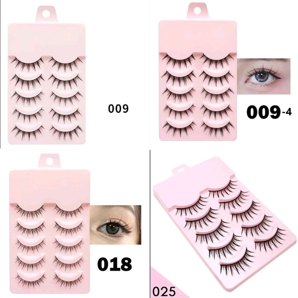 5 Pairs Natural false Eyelashes