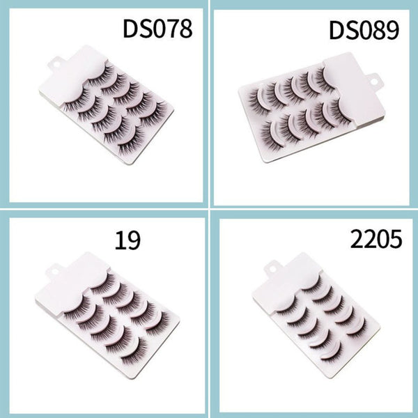 5 Pairs Natural false Eyelashes