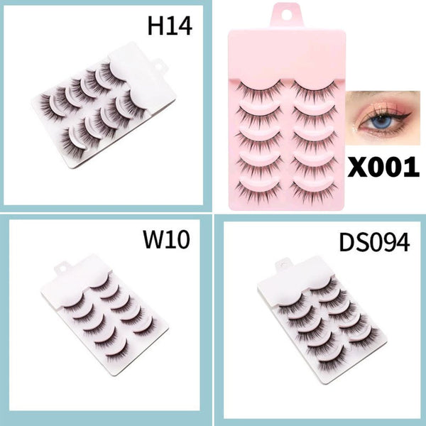 5 Pairs Natural false Eyelashes