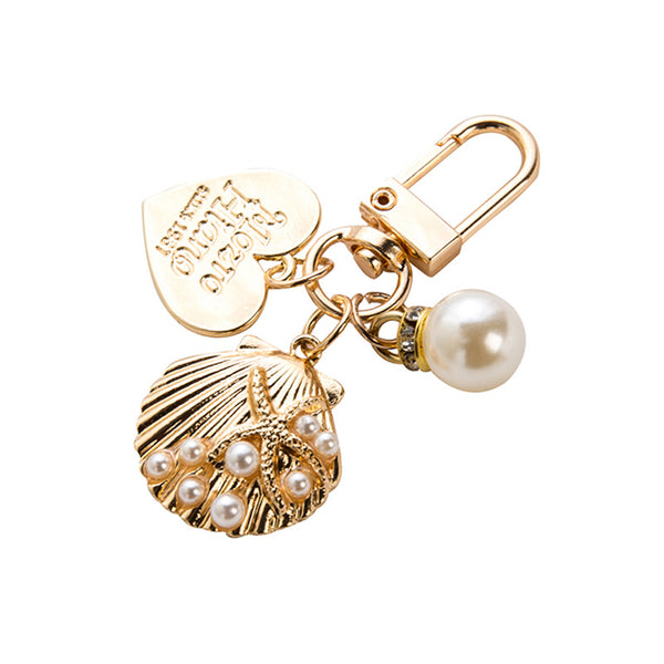 Gold Ornament Charm Keychain
