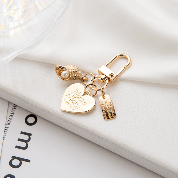 Gold Ornament Charm Keychain