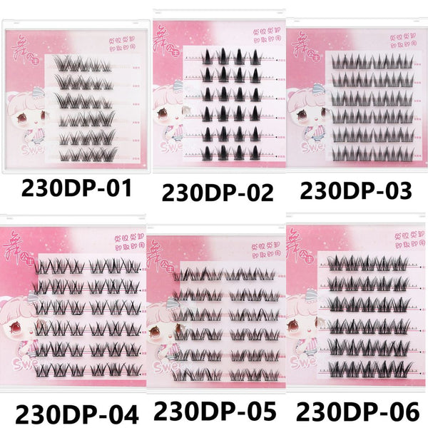 DP Self Adhesive 6 Rows False Eyelashes