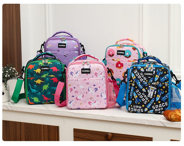 Sanne Children Cartoon Insulated Lunch Bag
