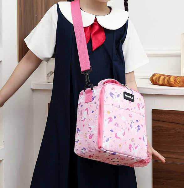 Sanne Children Cartoon Insulated Lunch Bag