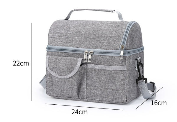 Large Waterproof Aluminum Insulated Lunch Bag