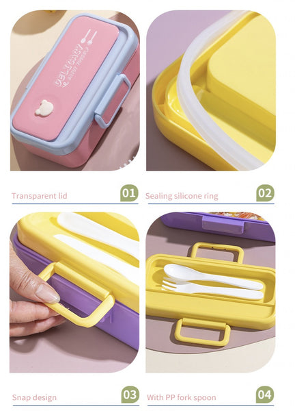 Children Microwavable Tight Seal Lunch Box