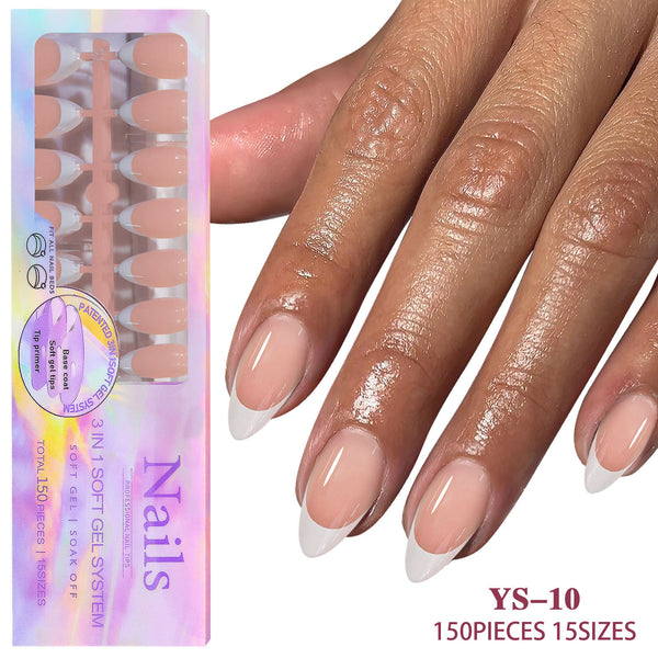 Seamless French Tip Press On Nails