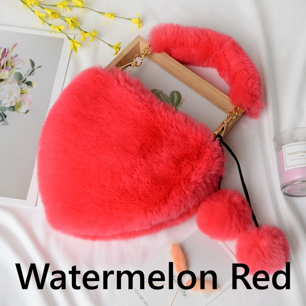 Heart Shaped Plushy Sidebag
