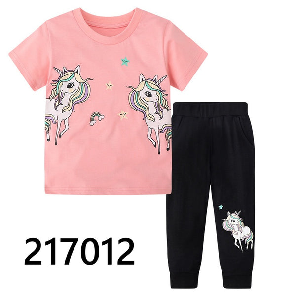 Girls 2 Piece Long Pants Set