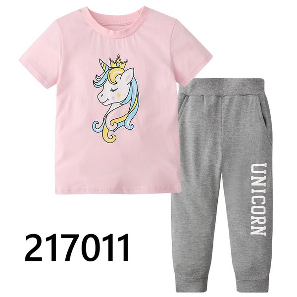 Girls 2 Piece Long Pants Set