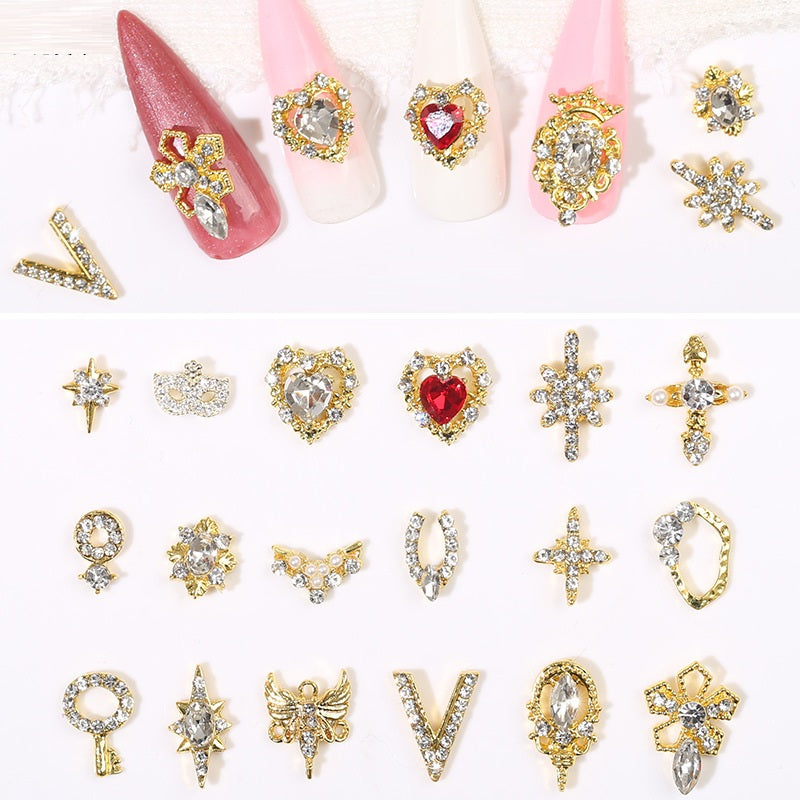 Nail Art Metal Zircon Jewelry Assorted Accessories (10 for $35)