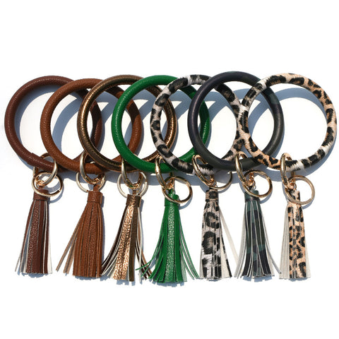 Ring Tassel Bracelet Keychain
