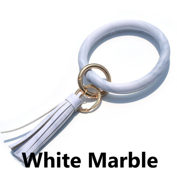 Ring Tassel Bracelet Keychain