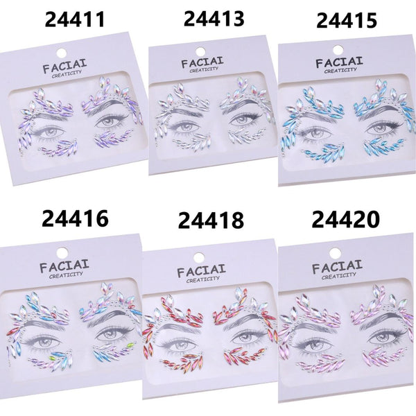 AB Colorful Face Diamonds 244