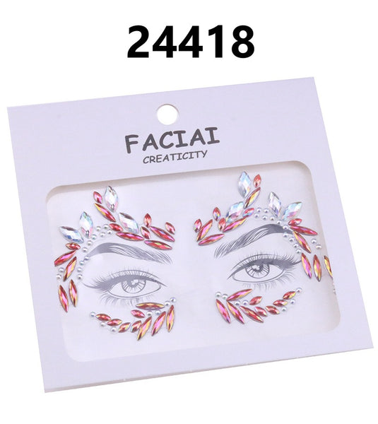 AB Colorful Face Diamonds 244