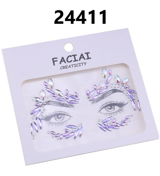 AB Colorful Face Diamonds 244