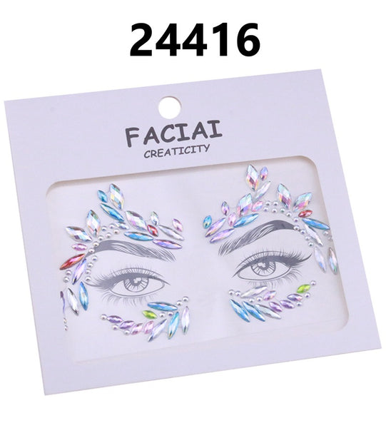 AB Colorful Face Diamonds 244