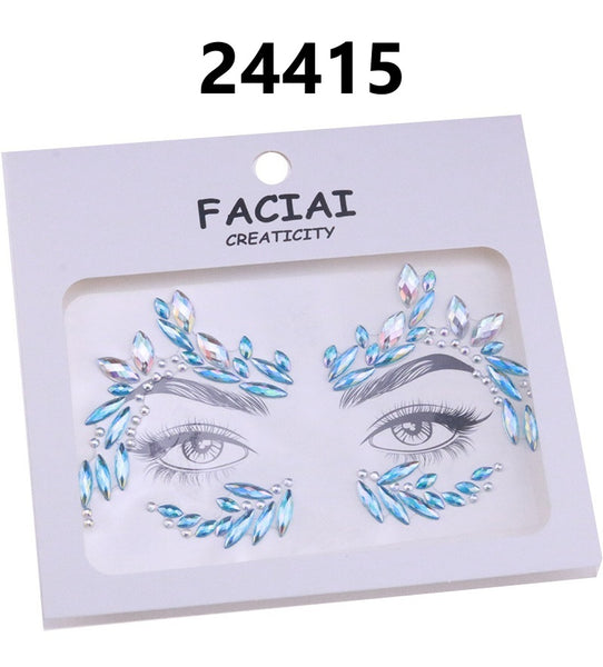 AB Colorful Face Diamonds 244