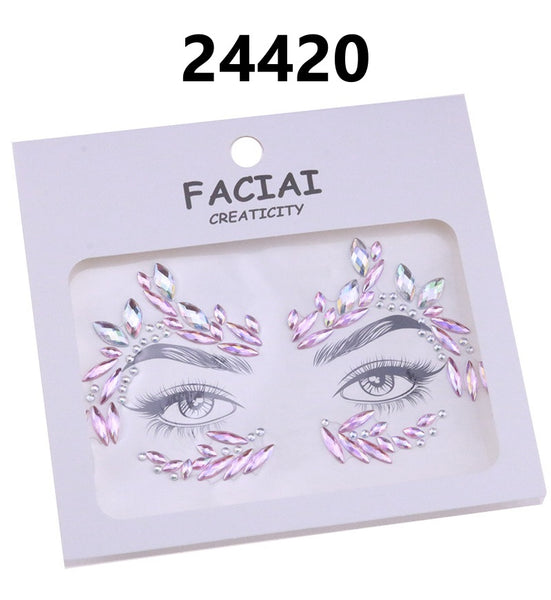 AB Colorful Face Diamonds 244
