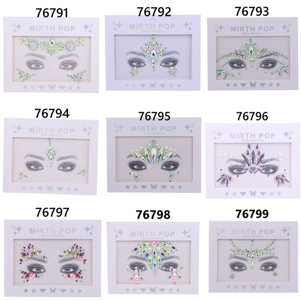 AB Colorful Face Diamonds 767