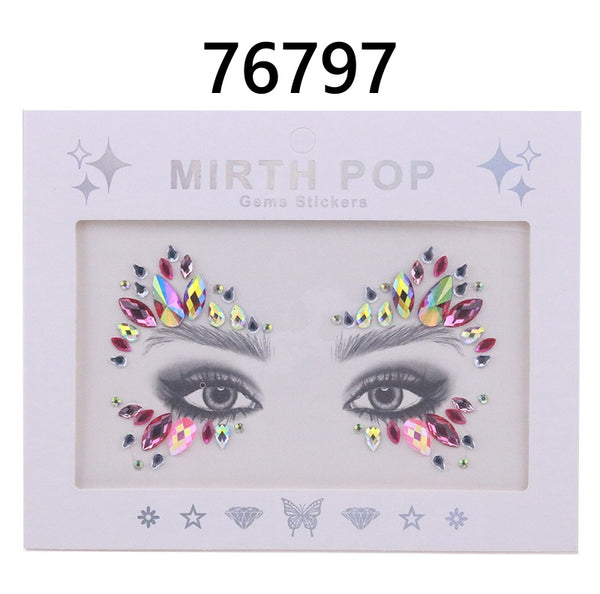 AB Colorful Face Diamonds 767