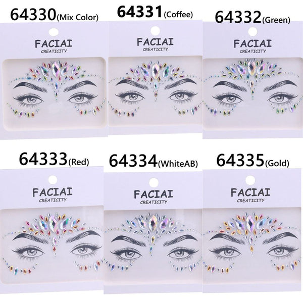 AB Colorful Face Diamonds 643