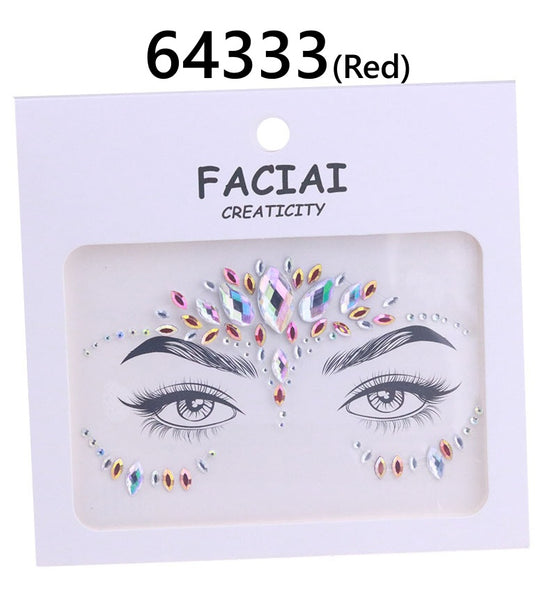 AB Colorful Face Diamonds 643