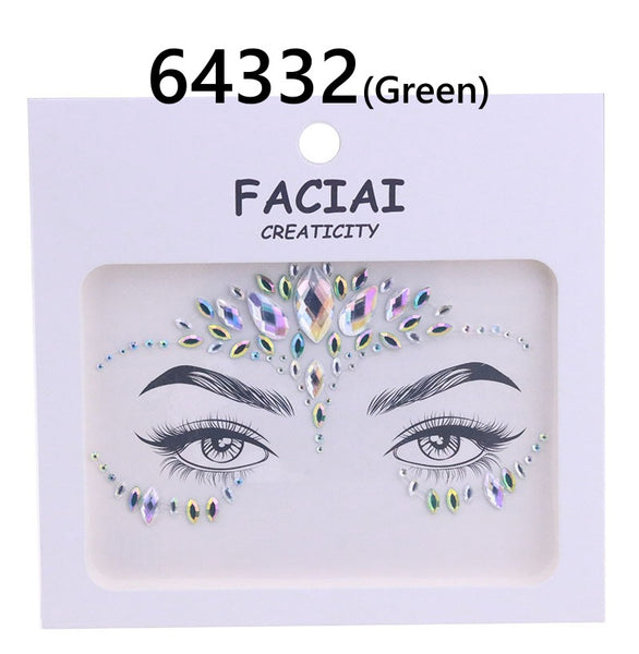AB Colorful Face Diamonds 643