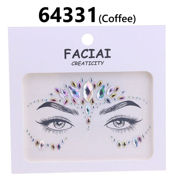 AB Colorful Face Diamonds 643