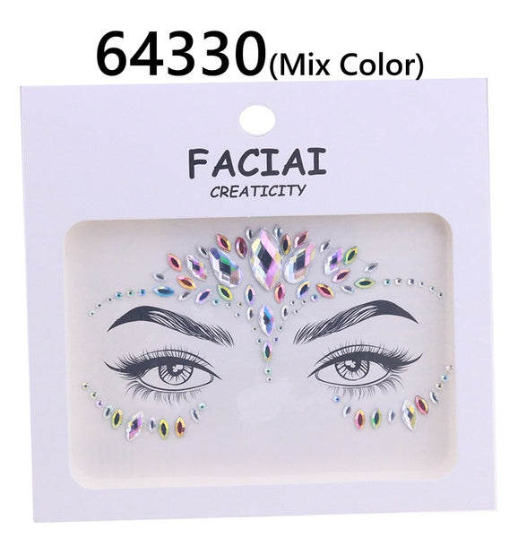 AB Colorful Face Diamonds 643