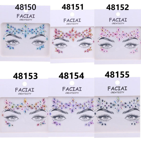 AB Colorful Face Diamonds 481