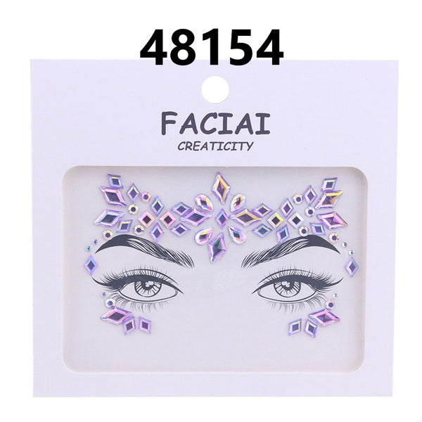 AB Colorful Face Diamonds 481