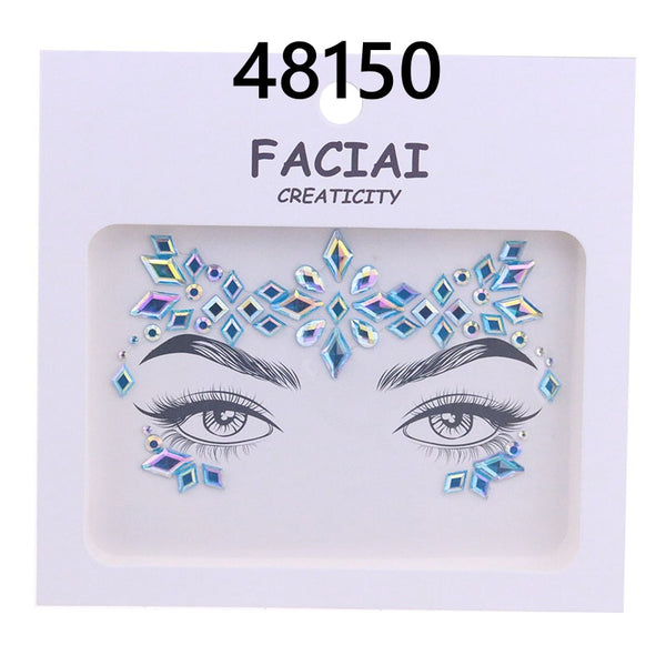 AB Colorful Face Diamonds 481