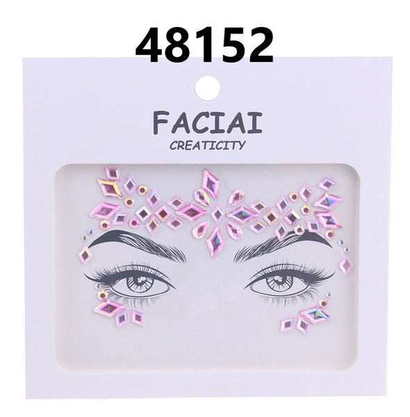 AB Colorful Face Diamonds 481