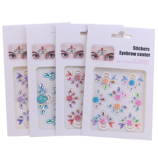AB Colorful Face Diamonds 686
