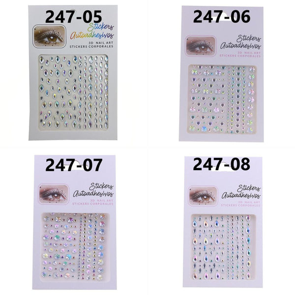 AB Colorful Face Diamonds 247