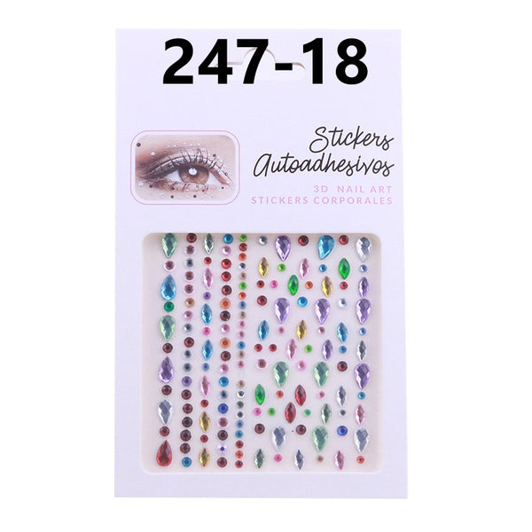 AB Colorful Face Diamonds 247
