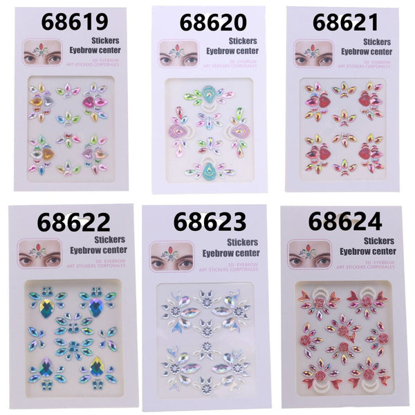 AB Colorful Face Diamonds 686