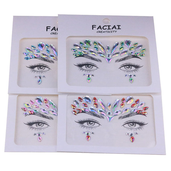 AB Colorful Face Diamonds 175