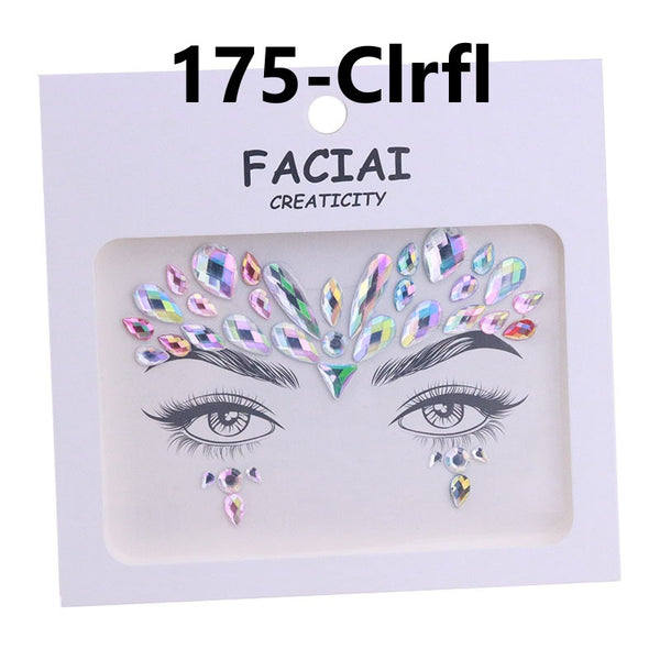AB Colorful Face Diamonds 175
