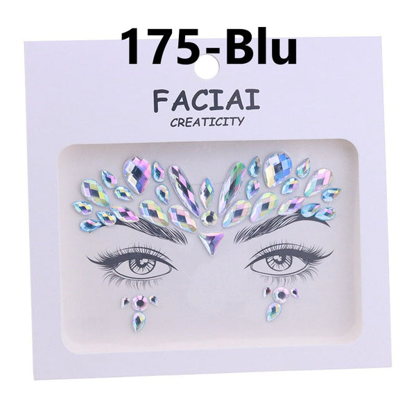 AB Colorful Face Diamonds 175