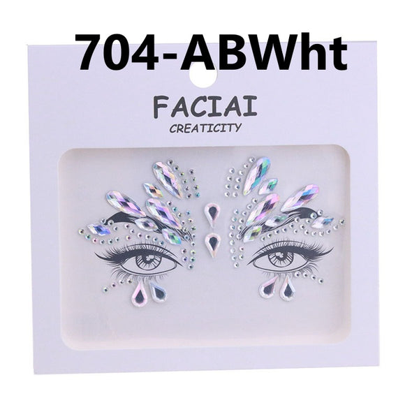AB Colorful Face Diamonds 704