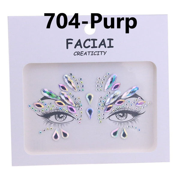AB Colorful Face Diamonds 704