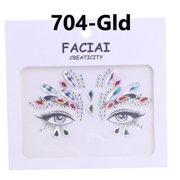 AB Colorful Face Diamonds 704
