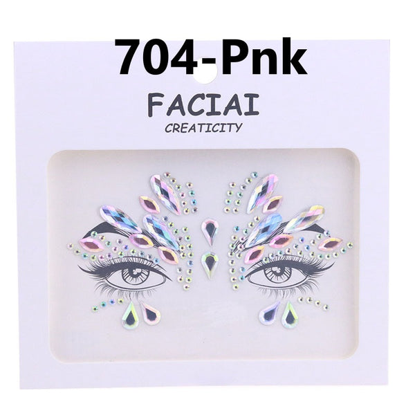 AB Colorful Face Diamonds 704