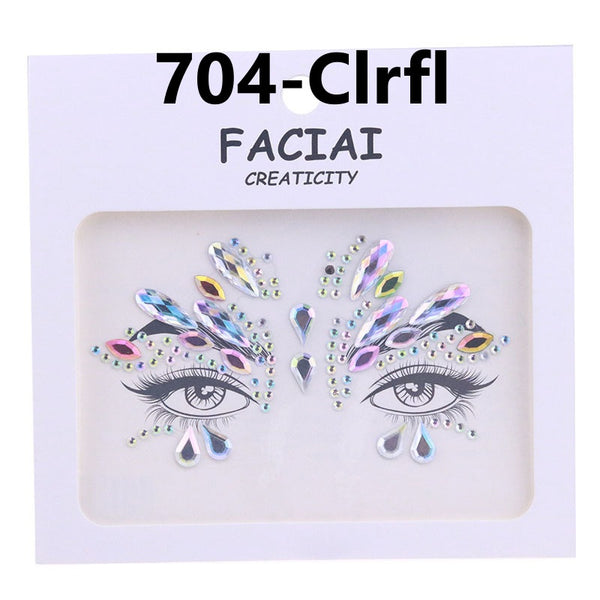 AB Colorful Face Diamonds 704
