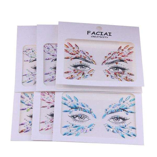 AB Colorful Face Diamonds 557