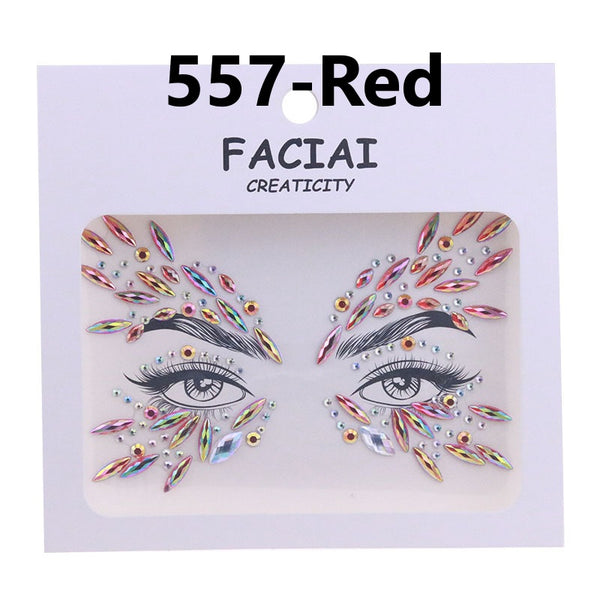 AB Colorful Face Diamonds 557