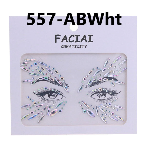 AB Colorful Face Diamonds 557