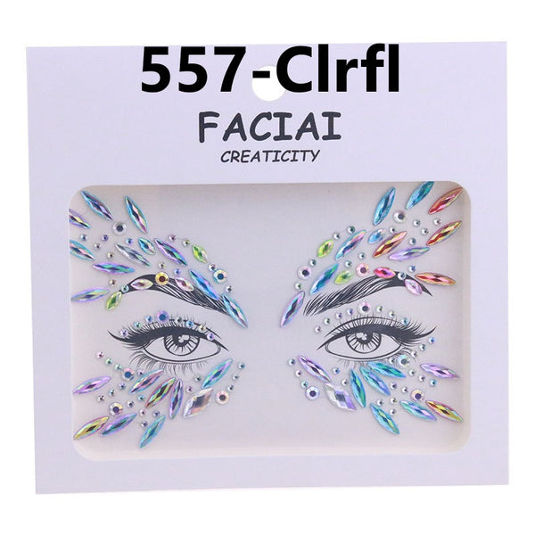 AB Colorful Face Diamonds 557
